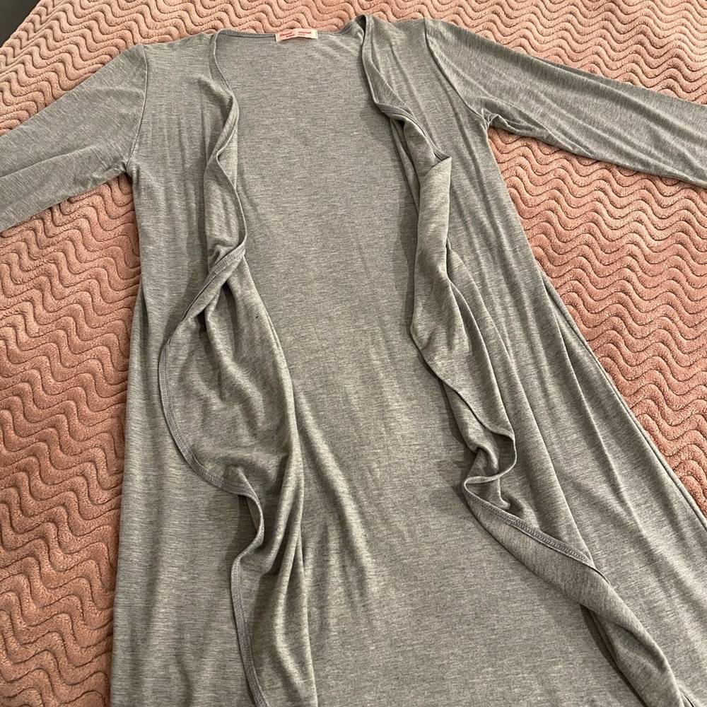 Long Grey Cardigan - Picture 4 of 4